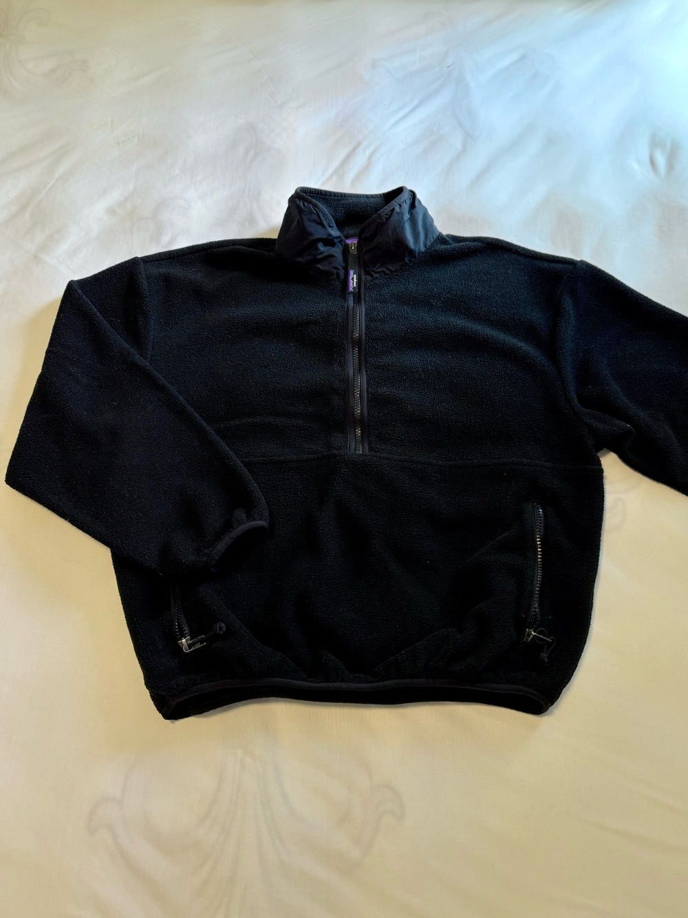 Patagonia Black Synchilla Snap-T Quarter-Zip Fleece Pullover M